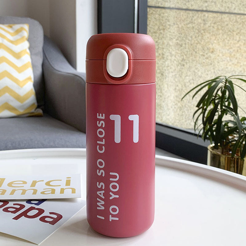 Digital Stainless Steel Thermos Cup Gift Student Drinking Cup - Bellarte Enchanté Digital Stainless Steel Thermos Cup Gift Student Drinking Cup